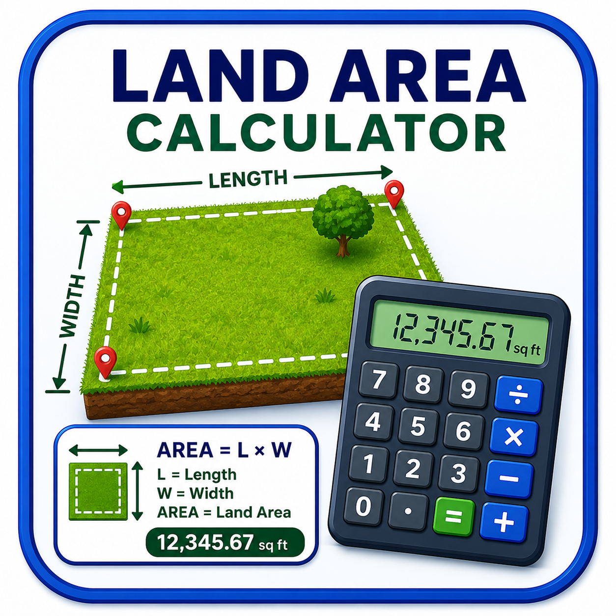 Land Area Calculator
